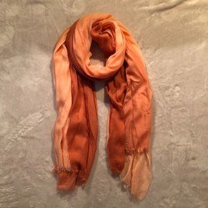 Cashmere Wrappings Orange & Pink Ombre Wrap/Scarf